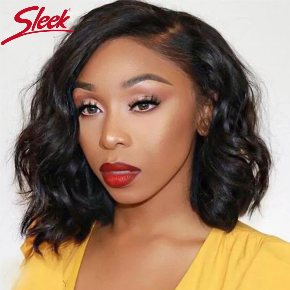 Sleek Short Human Hair Wig For Women 613 Blonde Lace Body Wave Wigs Ginger Remy Brazilian Hair Wigs 13x3 Lace Pixie Cut Wigs