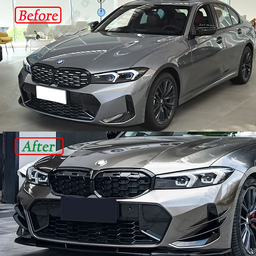 Diamond Style Front Kidney Grill Grille For BMW 3 Series G20 G21 LCI M-Sport 320i 325i 330i M340i 2022-2024 Tuning Accessories