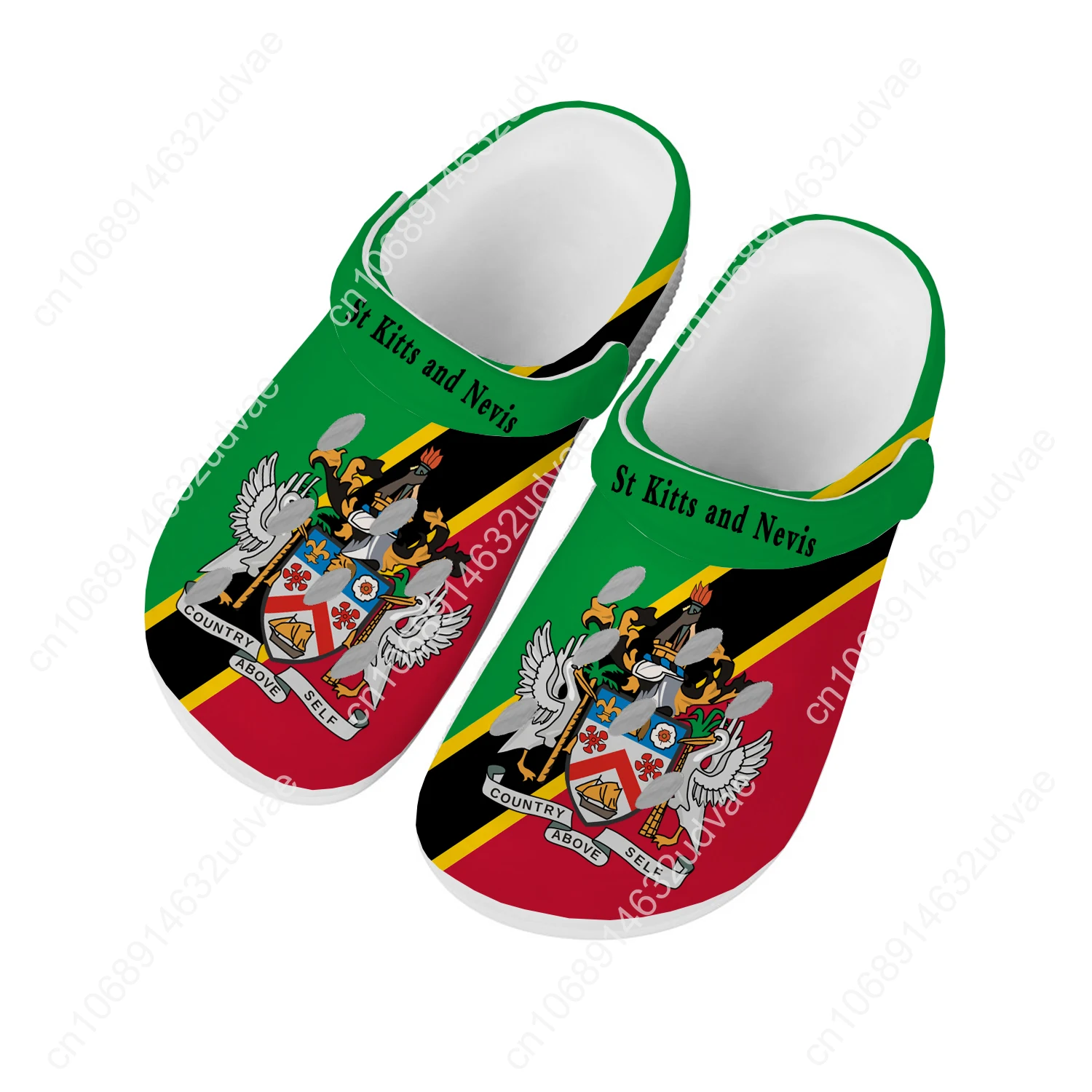 St Kitts and Nevis Water Shoes Men Women Teenager Non-slip Home Garden Clogs Custom Sandals Beach Breathable Hole Slippers