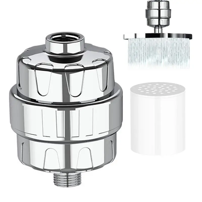 

Shower Water Filter Revitalizing Bathroom Softener Showerhead Water Purifier Shower Filter For Men Women Kids Adults Pets