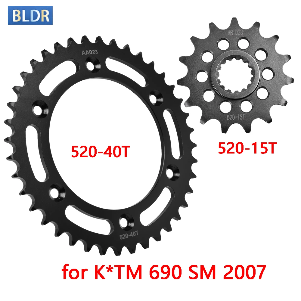 

520-15T 520 40T Motor Bike Front Sprocket Gear Wheel for K*TM 690 SM 2007