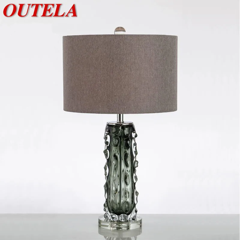 

OUTELA Nordic Modern Glaze Table Lamp Fashionable Art Iiving Room Bedroom Hotel LED Personality Originality Desk Light