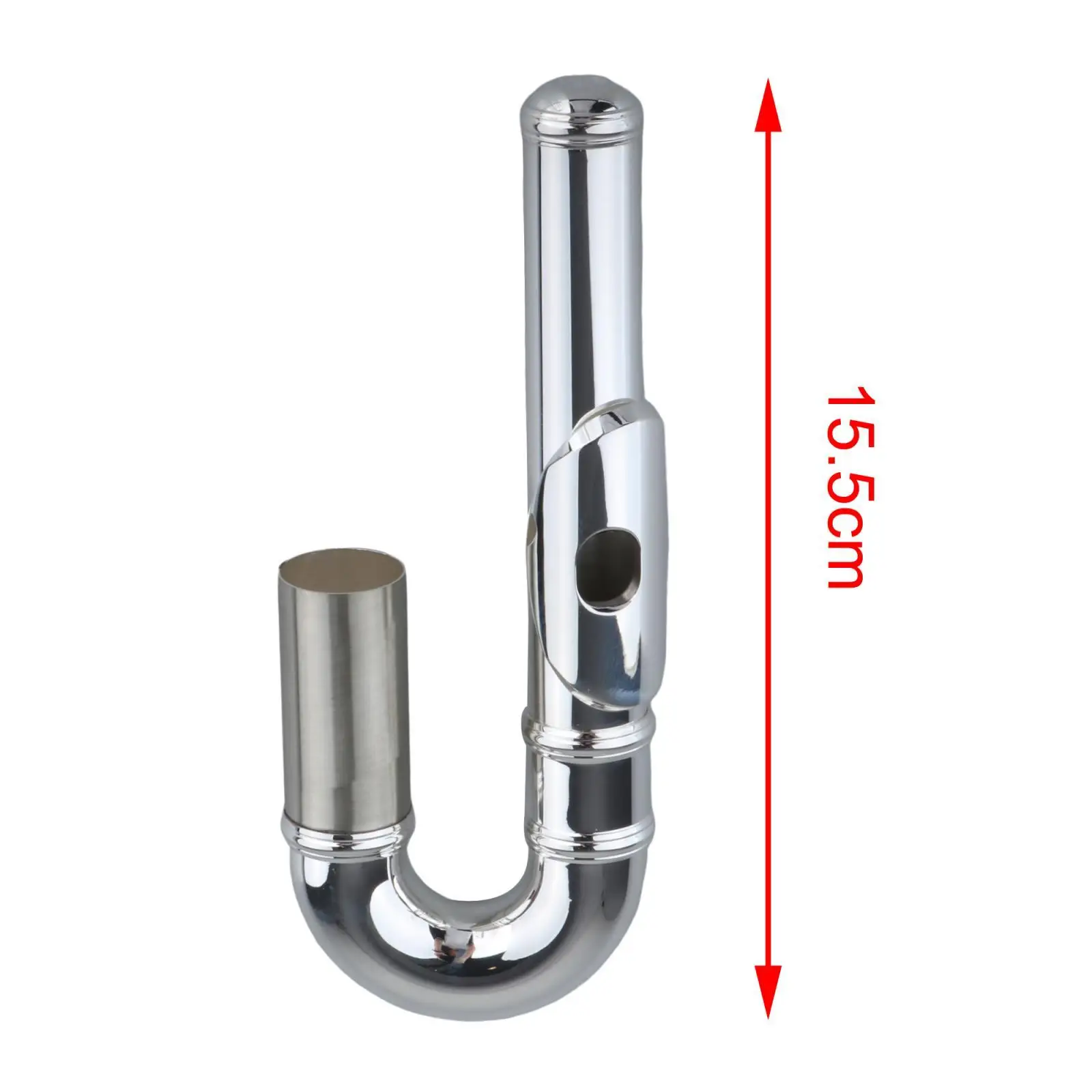 

Curved Flute Head Joint Copper Material Easy Installation Flutes Parts Head Accessories for Beginner Flute Training