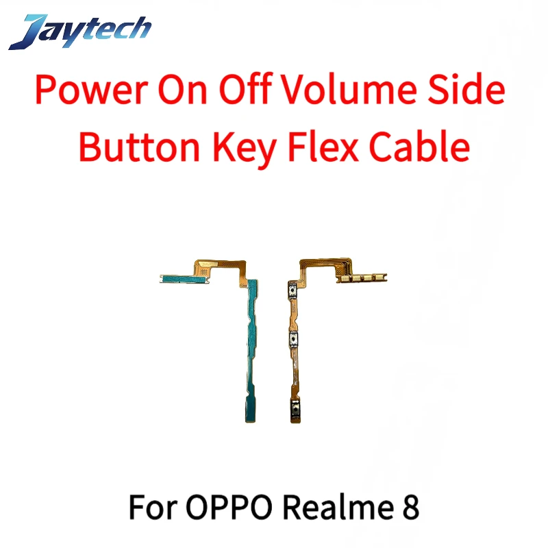 10PCS For OPPO Realme 7i 8 10 C15 C17 C20 C21Y C25Y C30 C33 C55 C65 C67 Power on/off Volume Key Button Flex Cable Ribbon