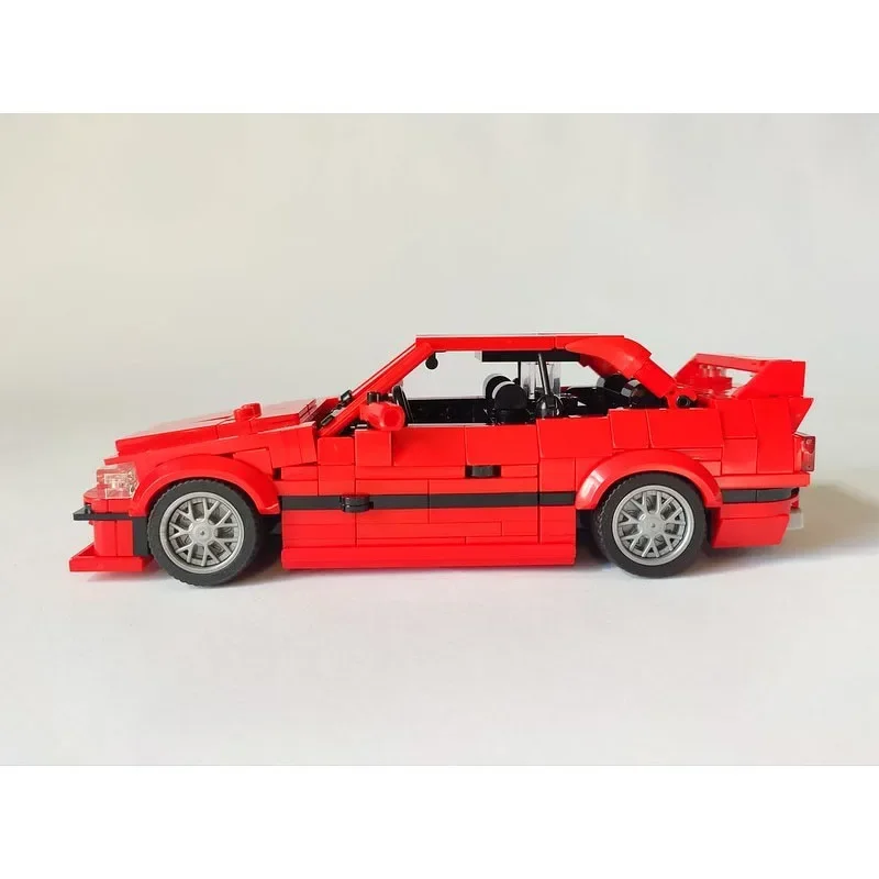 MOC-122575 Red E36 Supercar Assembly Stitching Building Block Model MOC Creative Children\'s Birthday Building Block Toy Gift