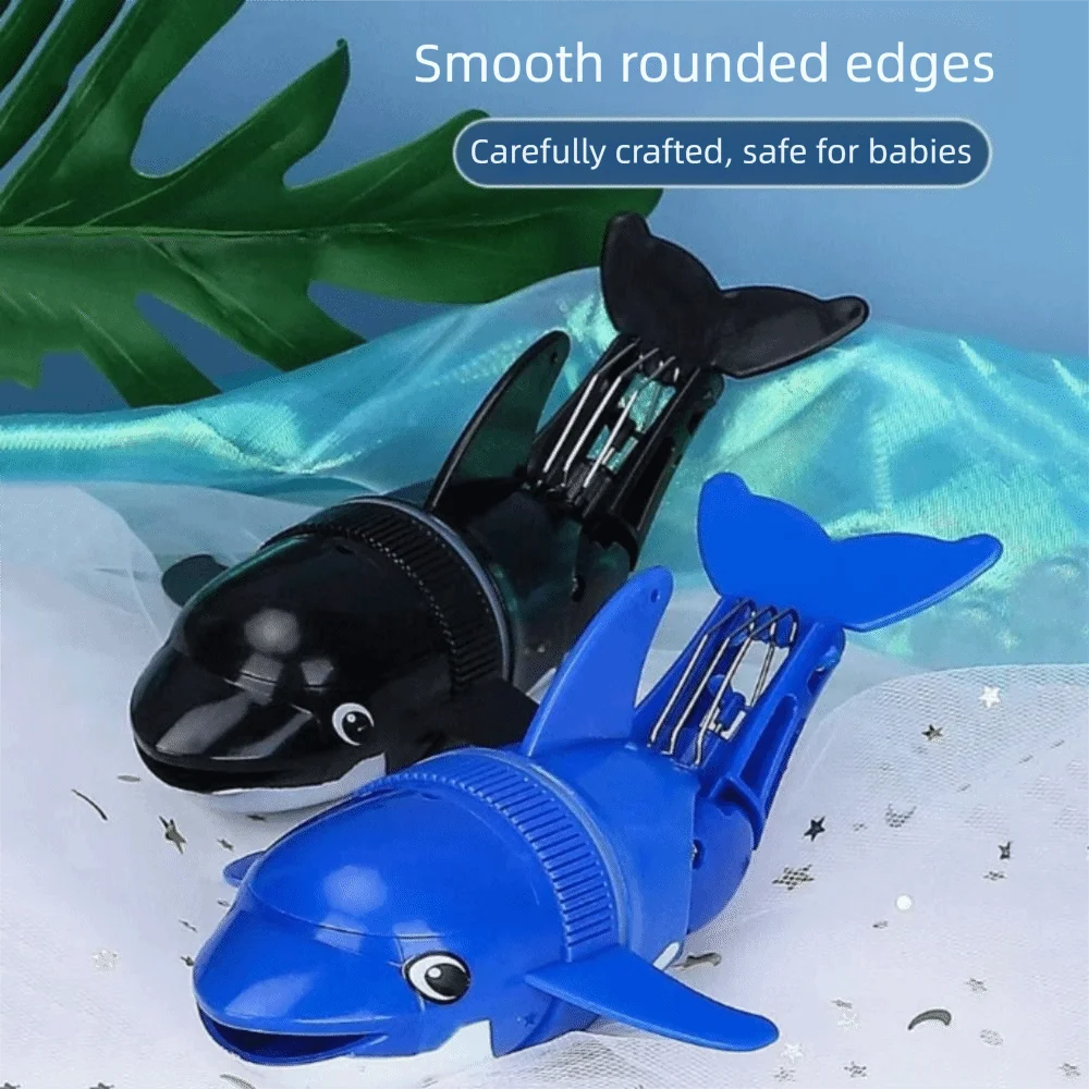 

Cartoon Design Electric Dolphin Rolling Motion Swinging Action Bath Electric Powered Water Activated Electric Swinging Fish