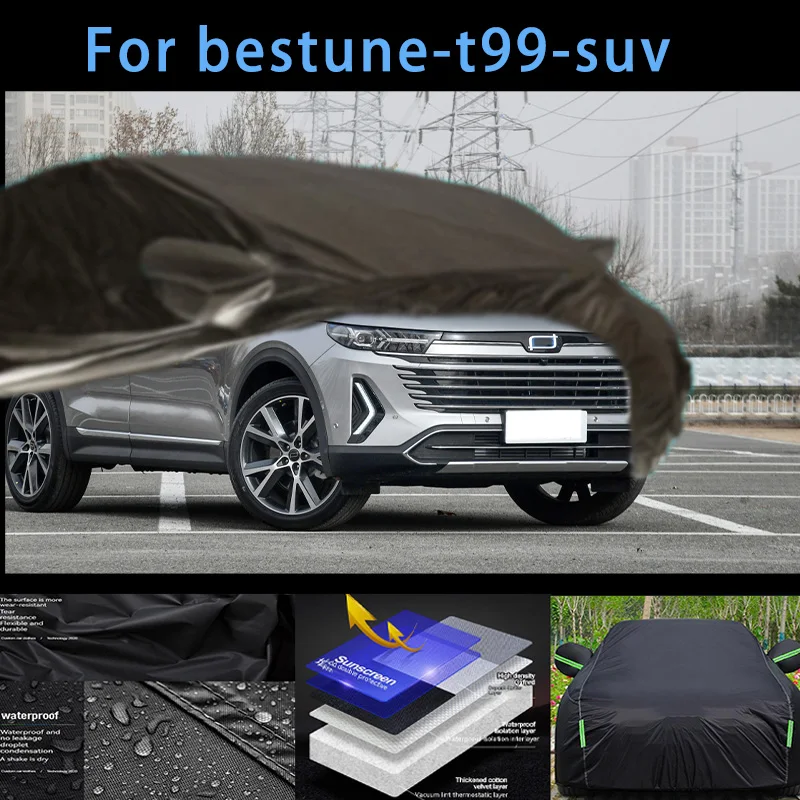 

For bestune-t99-suv Outdoor Protection Full Car Covers Snow Cover Sunshade Waterproof Dustproof Exterior Car accessories