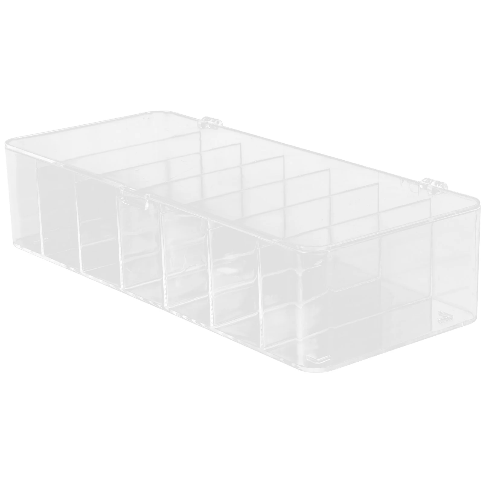 

Tea Bags Coffee Sugar Holder 7 Grid Large Capacity Anti Fall Storage Box for Tea Bags Coffee Packets Business Cards Guest Room