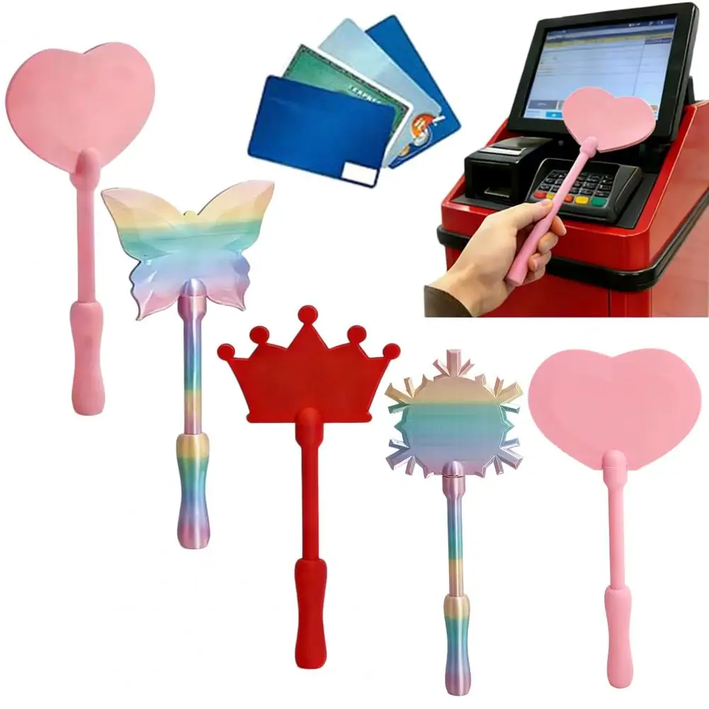 Card Holder Wand 3d Printed Card Holder Tap to Pay Wand Contactless Payment Card Holder 3d Printed Heart Butterfly for Kids