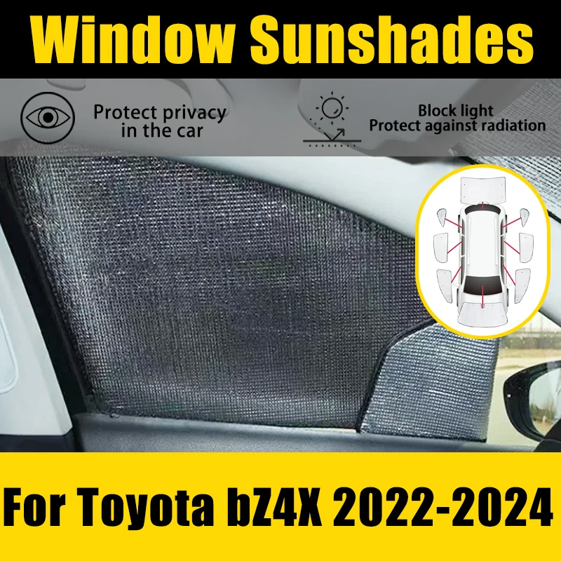 

For Toyota bZ4X EA10 2022-2024 Anti-UV Cover Sun Visor Car Parasol Window Protector Windshield Sunshade Coverage Accessories