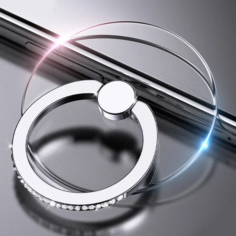 Transparenter Luxus-Schmetterlings-Fingerring-Handyhalter für iPhone 15, Smartphone-Aufkleber, Ständer, Zubehör, faltbare Unterstützung – Detail 7