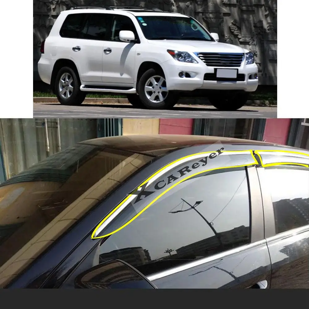 For LEXUS LX LX450 LX470 LX570 2008-2009 2010 2011 2012 2013 2014 2015 Sticker Window Glass Wind Visor Rain/Sun Guard Vent