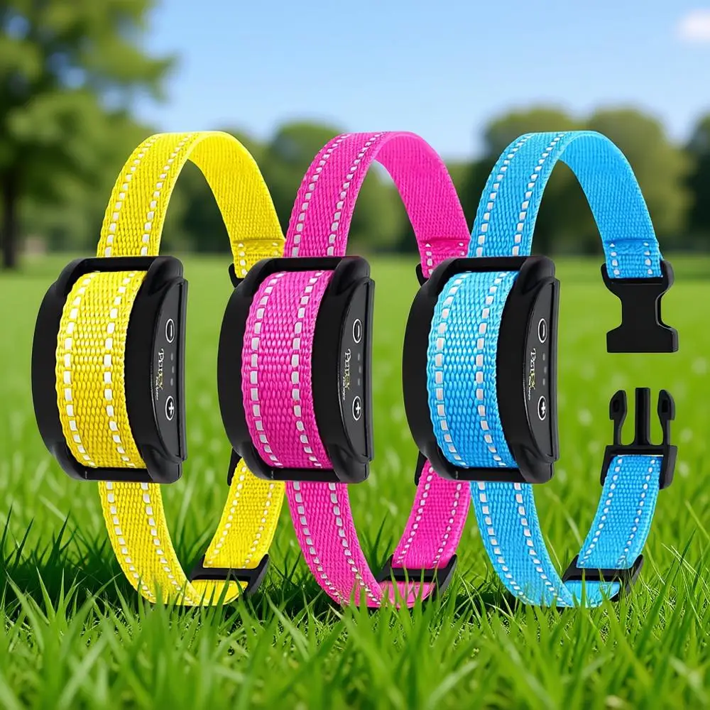 

Automatic Barking Collars with 5 Adjustable Levels of Sensitivity, IPX7 Waterproof, 3 Packs