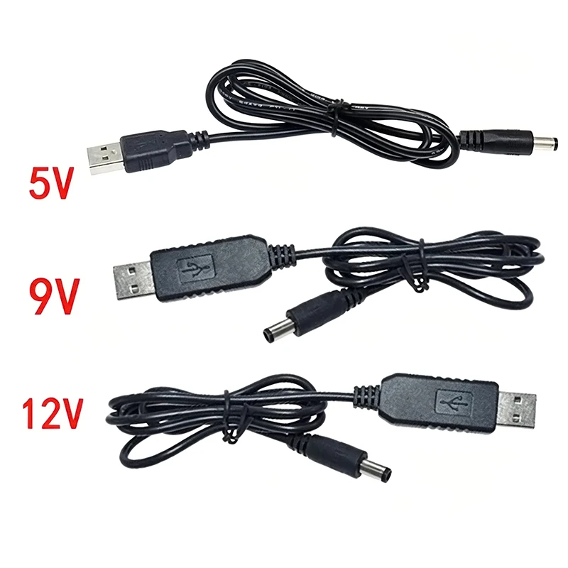 USB Power Boost Line DC 5V to DC 9V / 12V Step UP Module USB Converter Adapter Router Cable 2.1x5.5mm Plug