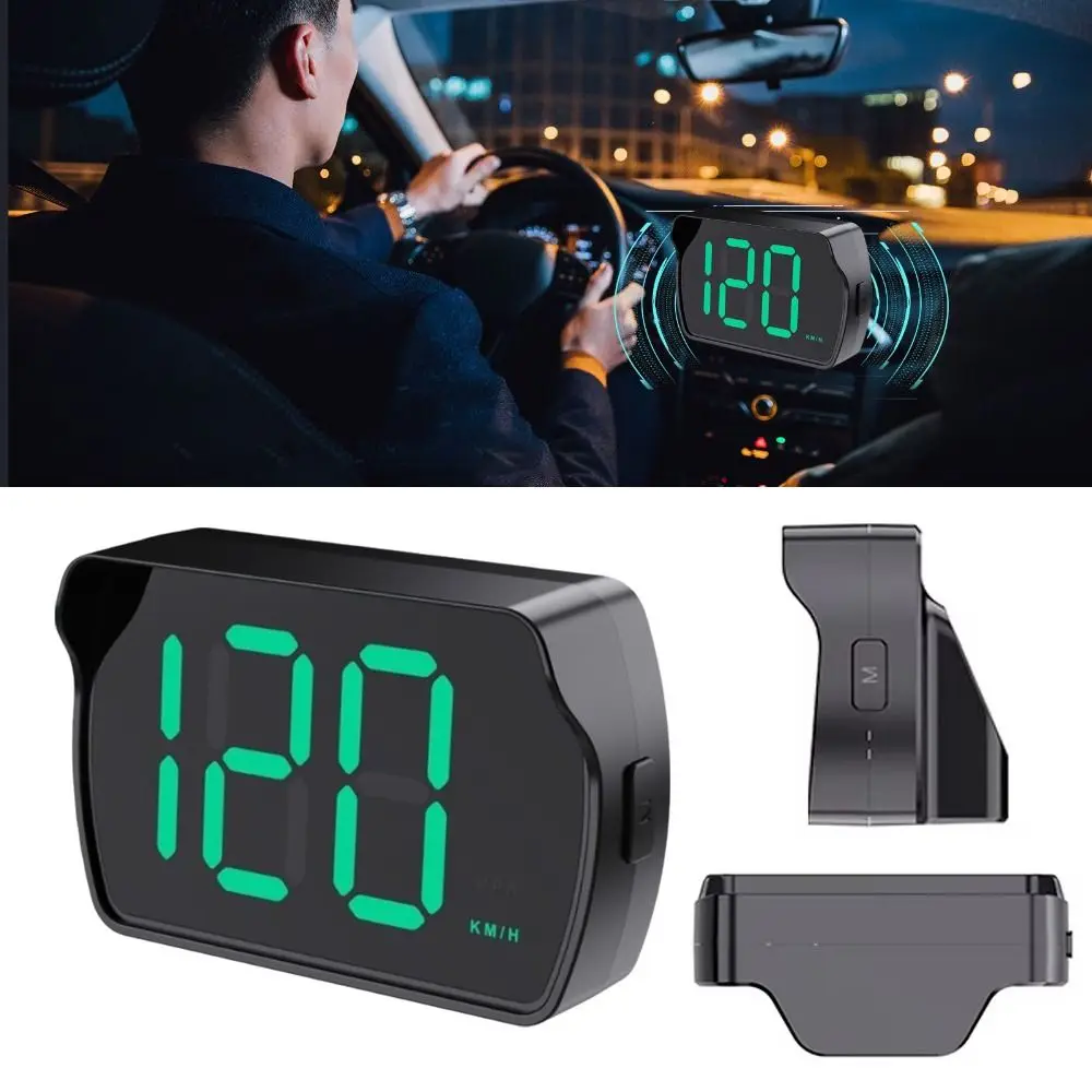 New KMH/MPH Car GPS HUD Head Up Display Plug And Play Big Font Digital Speedometer Universal HUD Speed Meter For All Cars