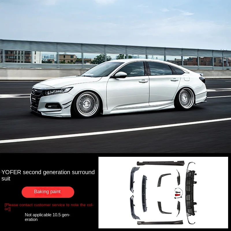 Para Honda 10. a generación Accord 2018 2019 2020 accesorios kit de carrocería diseño Accord YOFER labio delantero falda lateral difusor modificación JDM