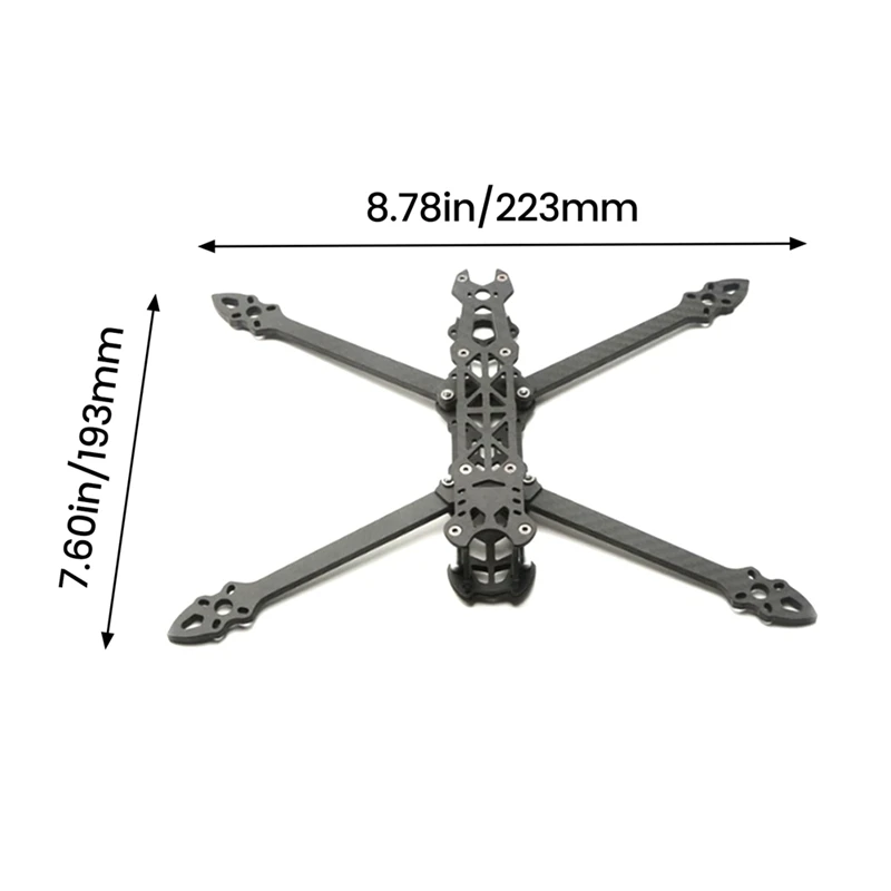 Kit de marco para cuadricóptero de carreras, 7 pulgadas, 295Mm con brazo de 5Mm, para Mark4 V2 FPV, fácil de instalar