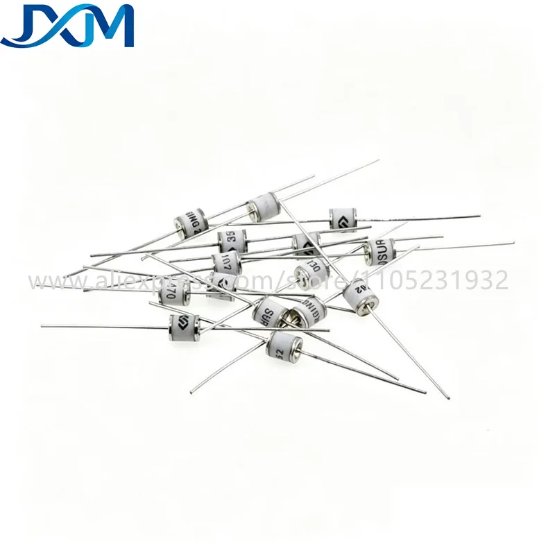 5-20PCS 2R/B5G/SX51 Ceramic Gas Discharge Tube 70V 75V 90V 150V 230V 350V 470V 600V 800V 1000V 1500V 2000V 3000V 3600V 5.5X6mm