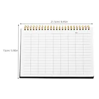 PP Cover Inventory Log Book Blank Lined Pages Stock Tracking Financial Ledger Accounting Notebook Record Keeping Book for Office 4