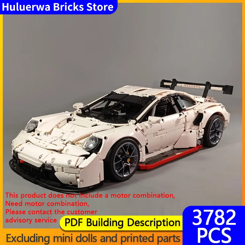 

Speed Racing Car Model MOC Building Bricks RSR Top Tier Sports Car Modular Technology Children Holiday Gifts Assemble Toys Suit