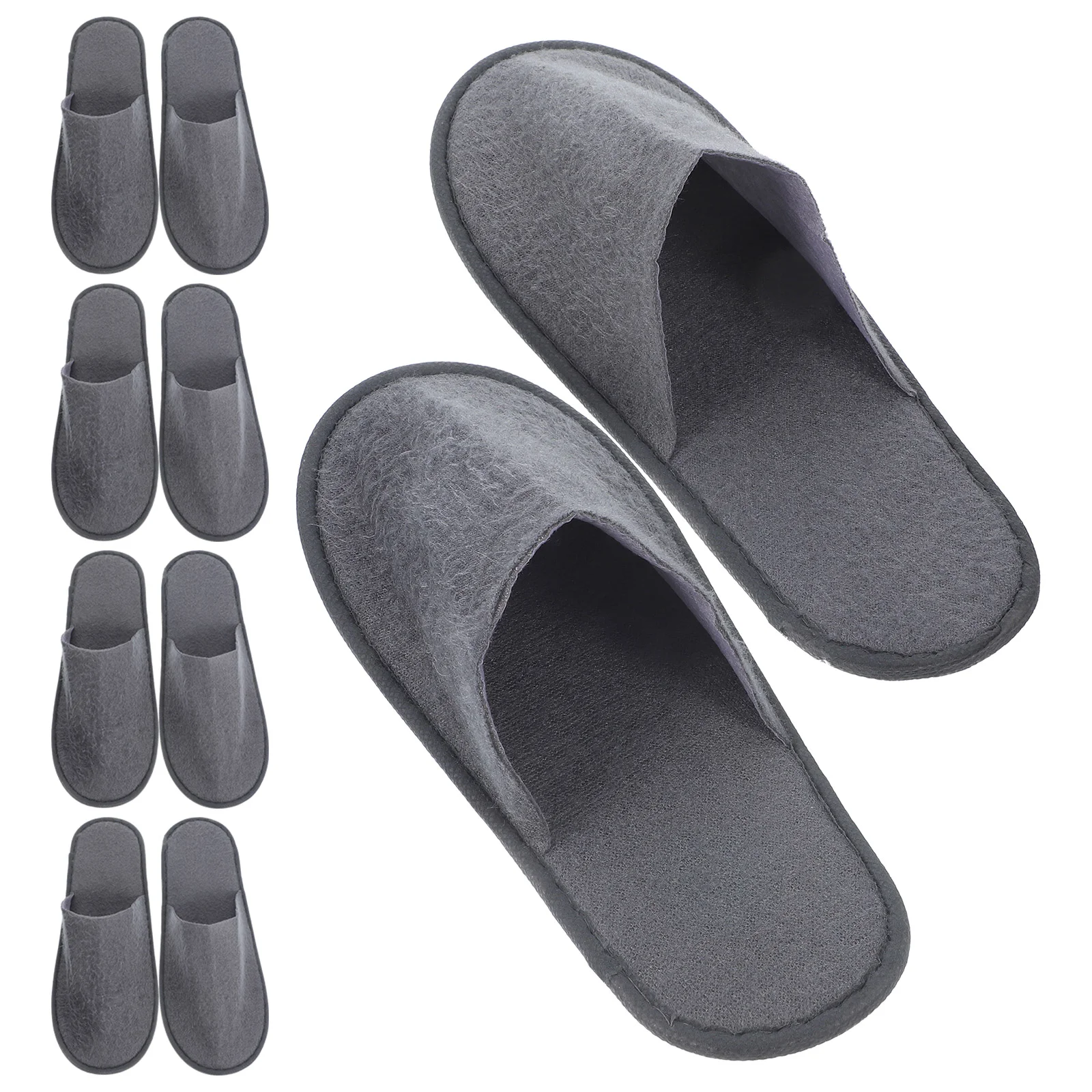 

10 Pairs Travel Slippers Comfortable Indoor Spa Non-Slip Hotel Room Plush Lightweight Practical