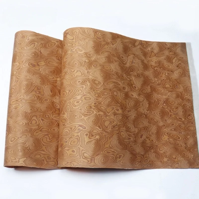 

Tech Cherry Burl Wood Veneer Unique Figured Panels for Furniture Cabinet Door DIY Wall Decor Art Projects Veneer L:250x58cm