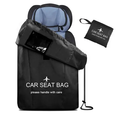 Borsa per seggiolino auto Borsa da viaggio per cancello grande con spallacci per zaino, Passeggino per seggiolino di sicurezza per bambini per aerei Treni