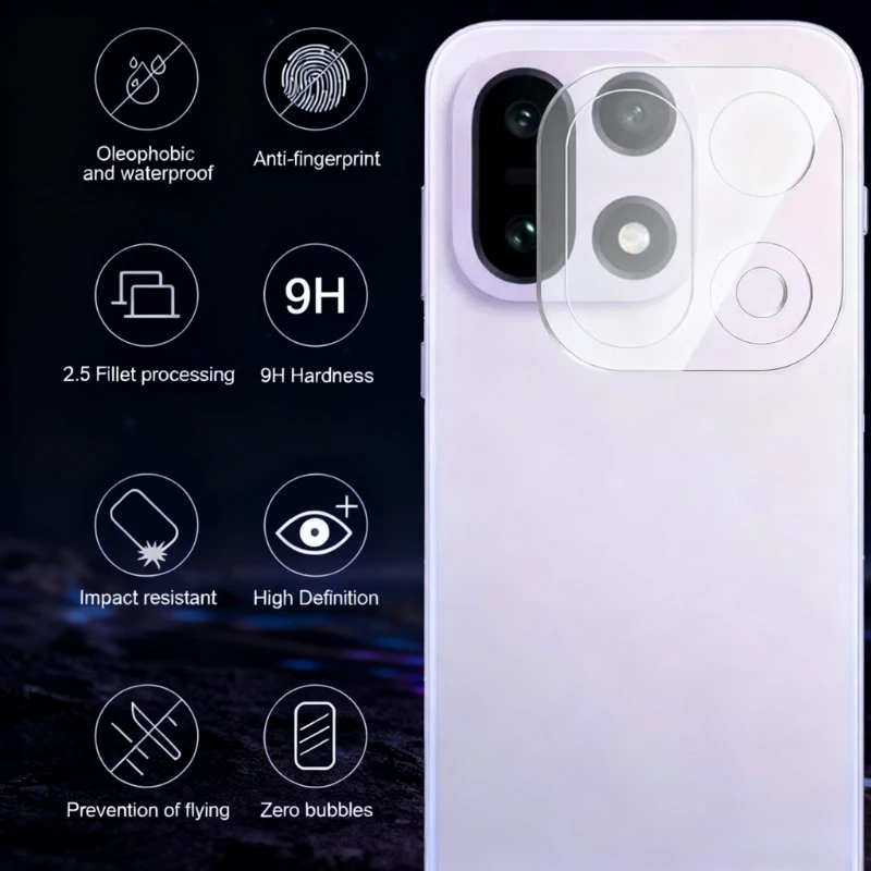 1-10 قطعة ثلاثية الأبعاد غطاء كاميرا من الزجاج المقسى ل OnePlus 15 OnePlus15 One Plus 1 + 15 العالمي الخلفي HD 9H حامي العدسة الخلفي فيلم الوفير #2