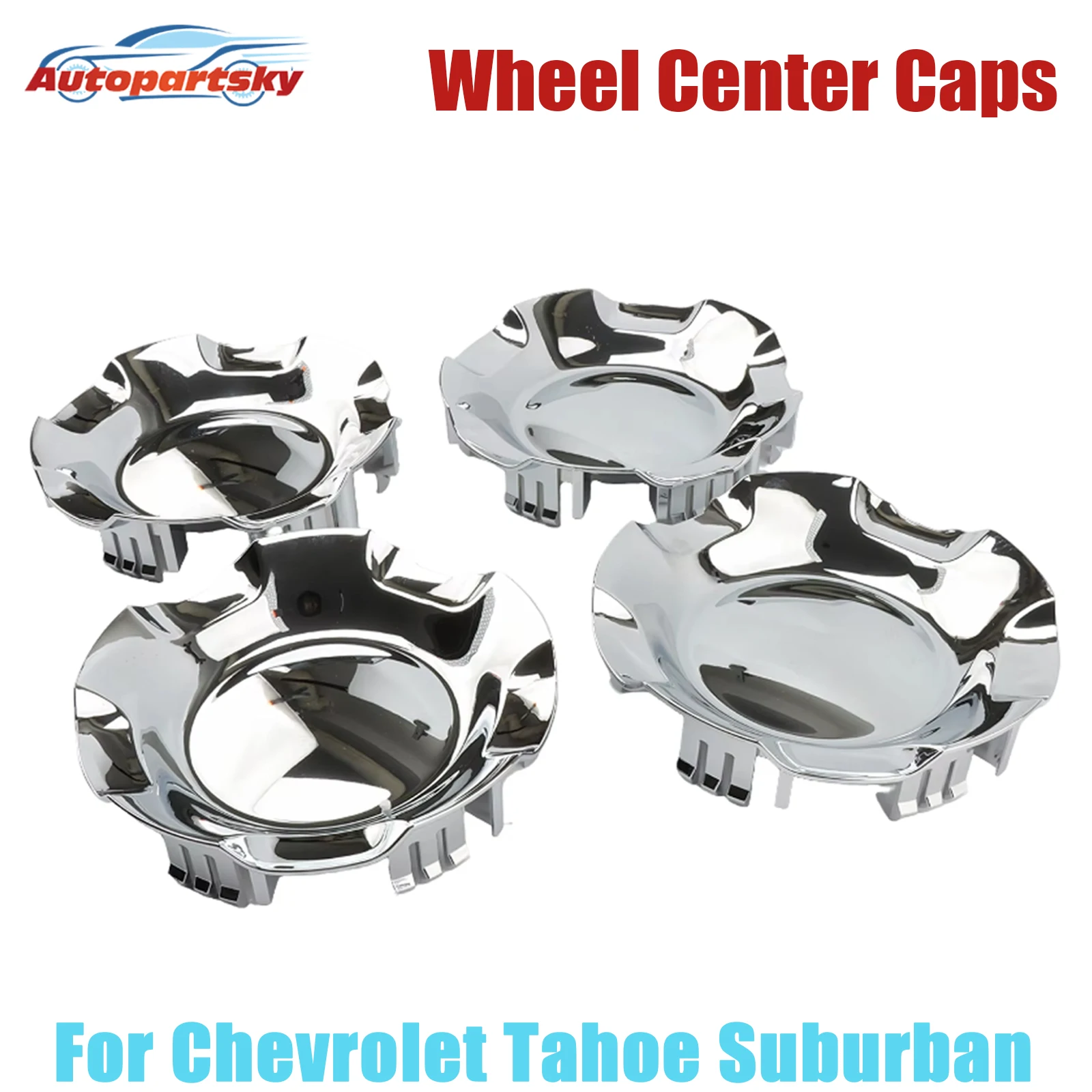 

4x Wheel Center Caps For Chevy Tahoe 2007-2014 Avalanche 2007-2013 Suburban 1500 2007-2014 9595152 9596007 560-05308 Accessories