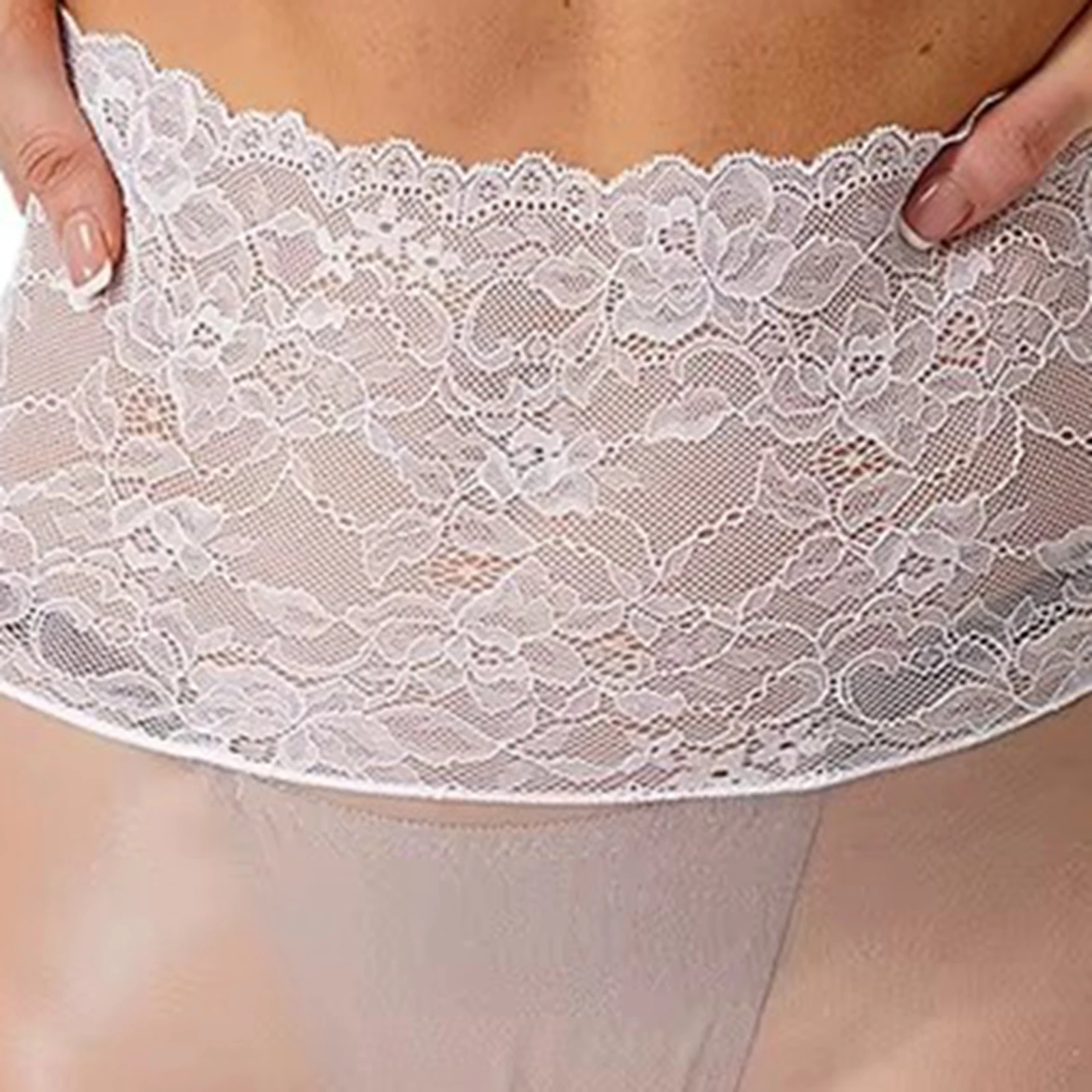 

Womens Floral Lace Patchwork Hollow Out Crotchless Pantyhose High Waist Suspender Stockings Tights Nightwear Footed Leggings