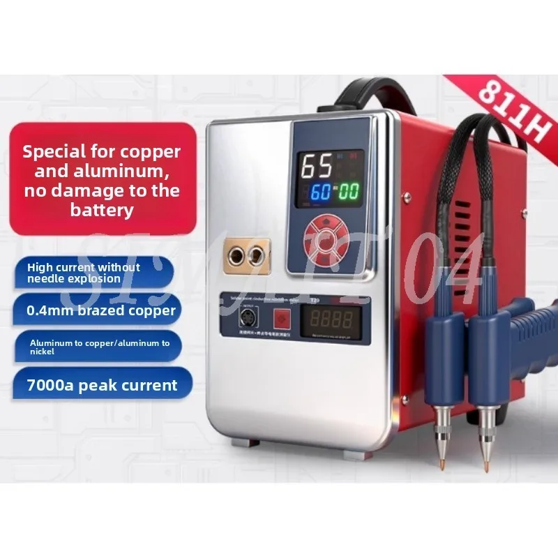 Spawarka punktowa przemysłowa 811H 42KW z podwójną funkcją i zintegrowanym pisakiem spawalniczym do akumulatorów 18650/21700/32650