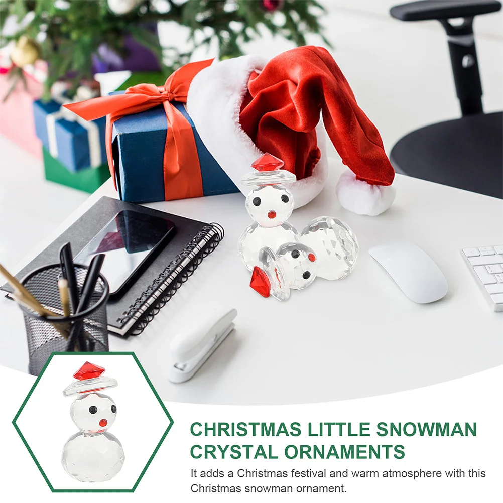 

3Pcs Home Snowman Decor Unique Holiday Gift for Christmas Stockings Table Centerpiece Office Desk Decoration Ornament