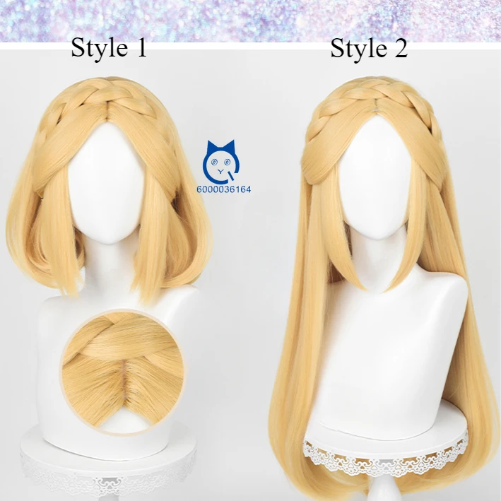 

The Legend of Zellda High Quality Zelda Princess Cosplay 35cm/72cm Golden Braided Heat Resistant Synthetic Hair Anime Comic Con