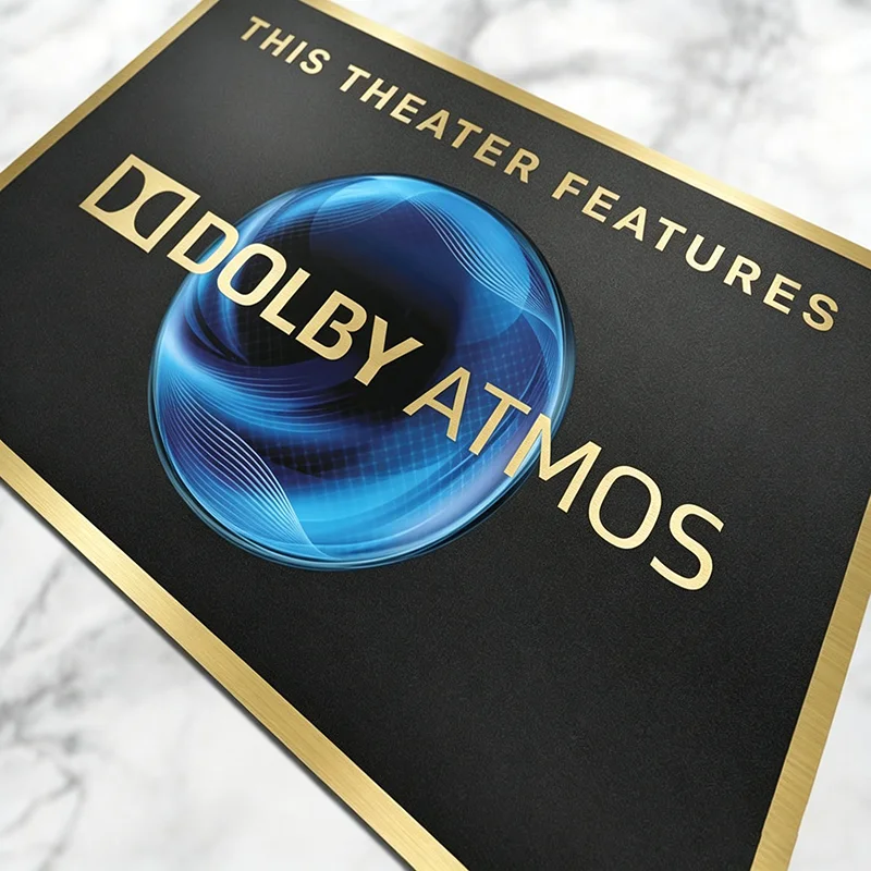 لافتة مسرح منزلي بتقنية دولبي - مراجعة Home Cinema Atmos وسعره
