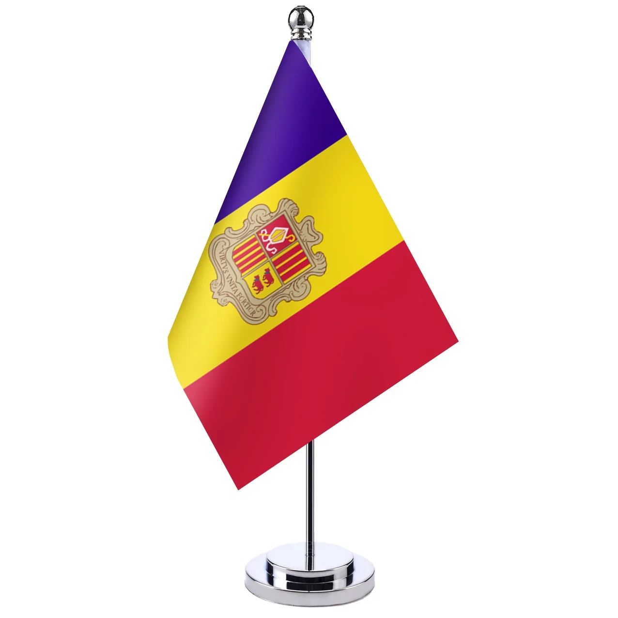 

14x21cm Office Desk Flag Of Andorra Banner Boardroom Table Stand Pole Stick The Andorran Cabinet Flag Set Meeting Room Decor