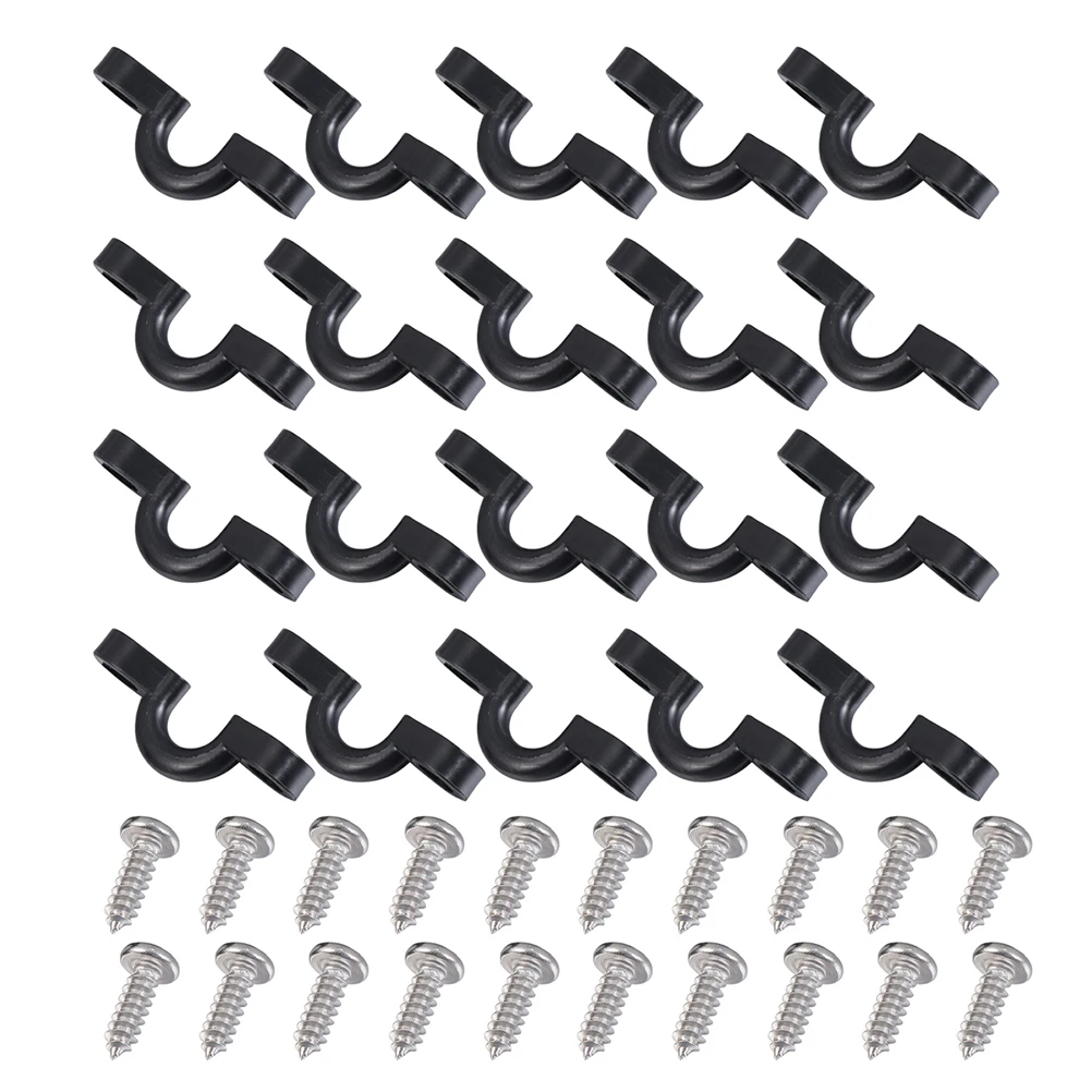 

1 set Kayak H Buckle Plastic Deck Accessories Lightweight Replacement for Canoe Rafting Fishing Yacht Winding