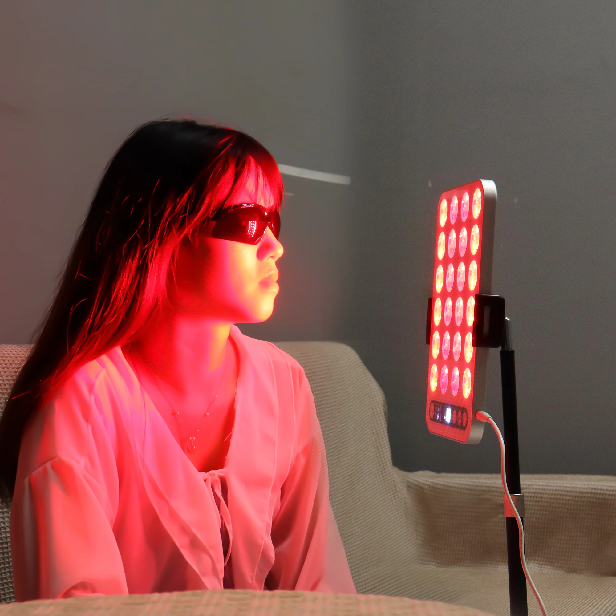 LIYA Slim Portable Led Therapy Light Red Light Therapy with Blue Light