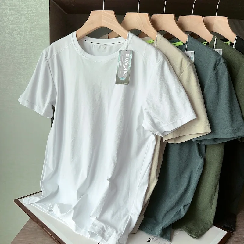 

Miosam Высококачественная мужская летняя охлаждающая повседневная спортивная футболка, быстросохнущая дышащая мягкая спортивная рубашка с круглым вырезом и логотипом на заказ