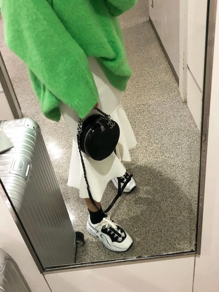 

Шикарная женская вельветовая плиссированная юбка с эластичной резинкой на талии, сексуальное облегающее платье средней длины, повседневная юбка с высокой талией