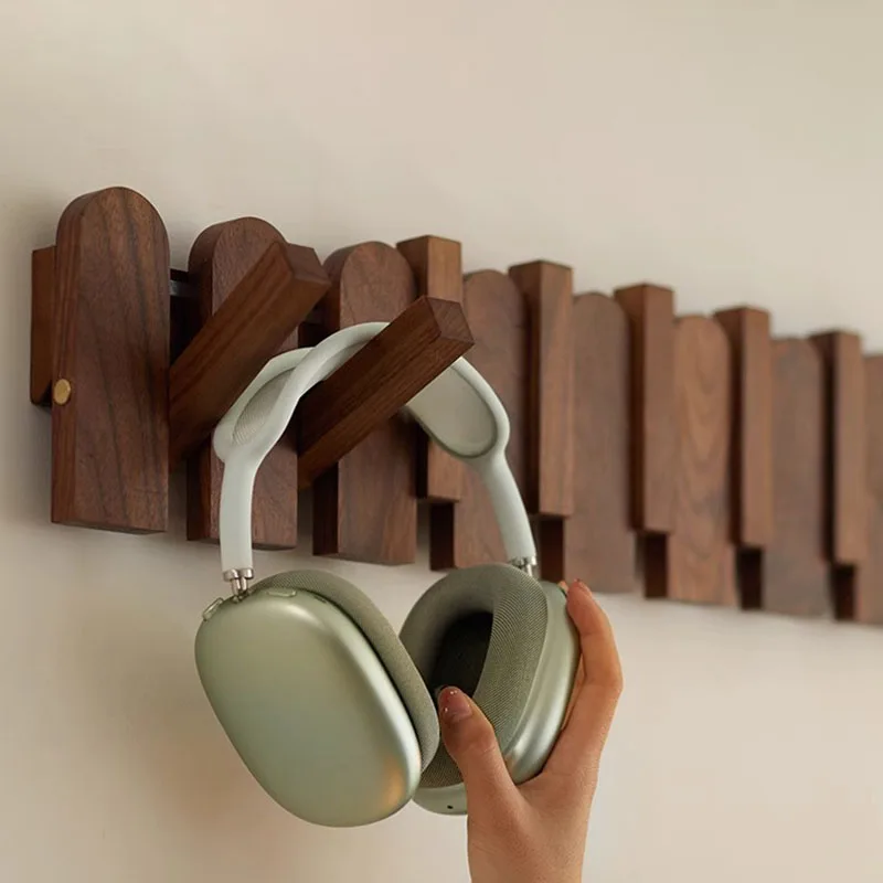 Solid Wood Clothes Hook European Wall Mounted Hat Hooks Vintage Coats Living Room Coat Racks Entrance