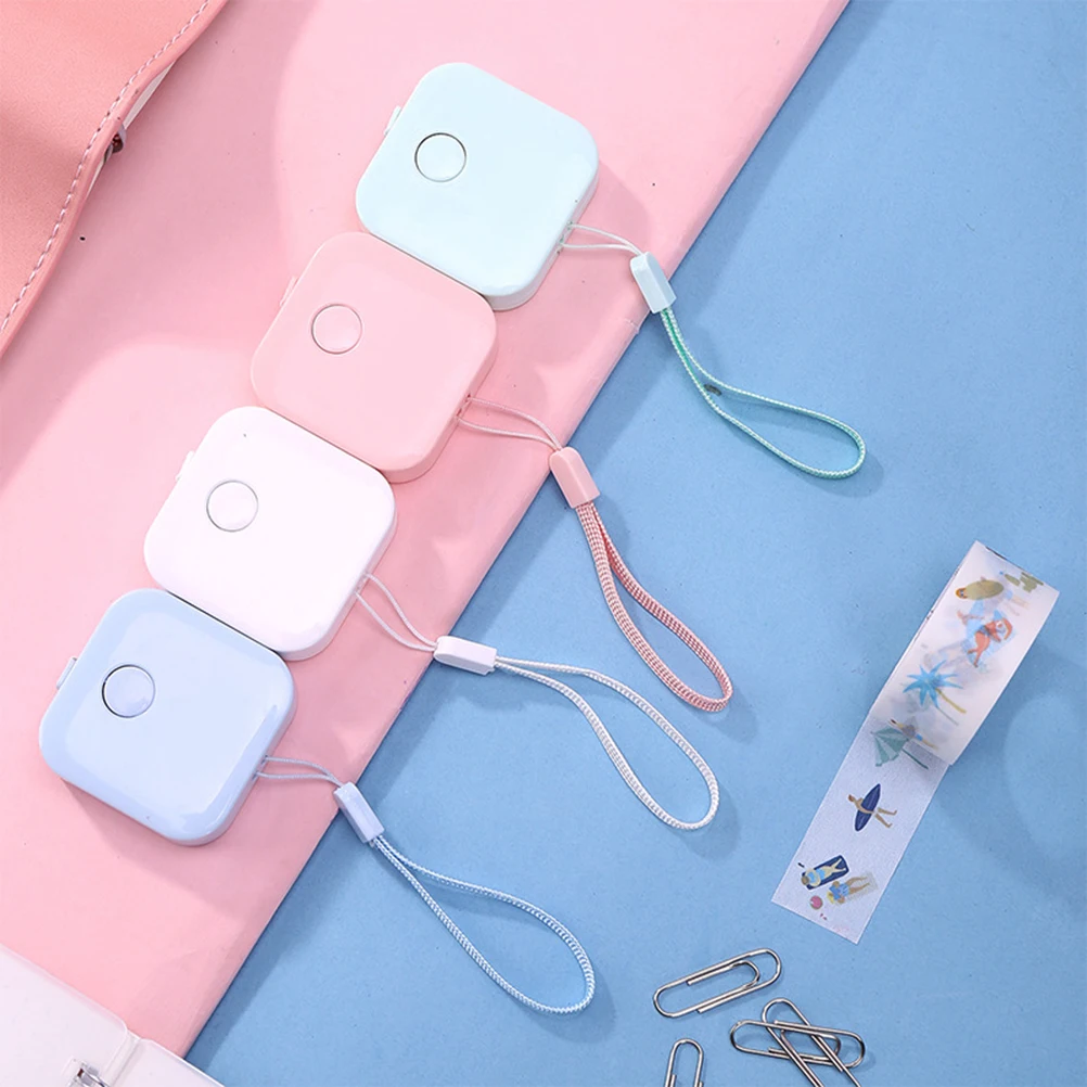 

4pcs Mini Tape Measure Lightweight Compact Easy to Carry Double Sided Clothing Ruler Measuring Tape Drafting Supplies