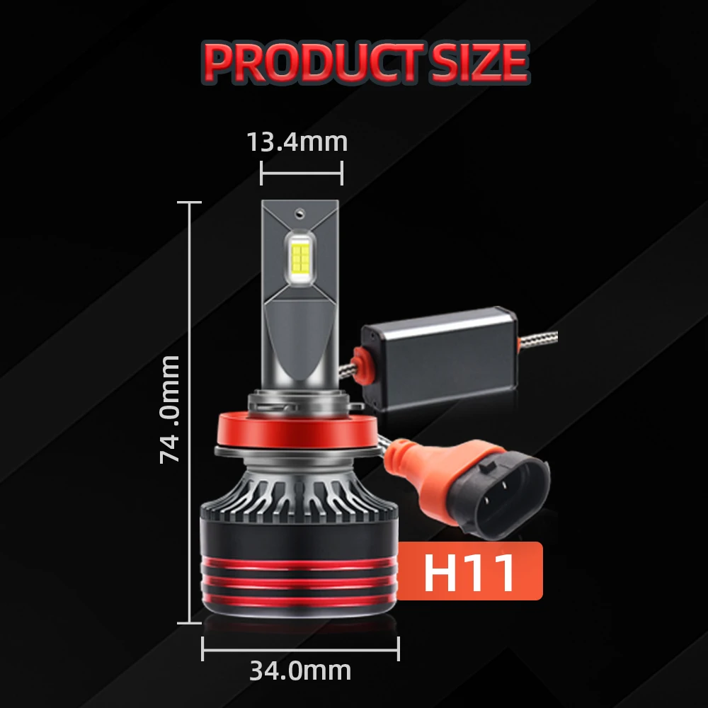 2 قطعة H11 H8 H9 led المصباح 130 واط عالية الطاقة سيارة العلوي 6000 كيلو الأبيض مصباح تلقائي 12 فولت 24 فولت التوصيل والتشغيل لفورد إسكيب 2005-2007