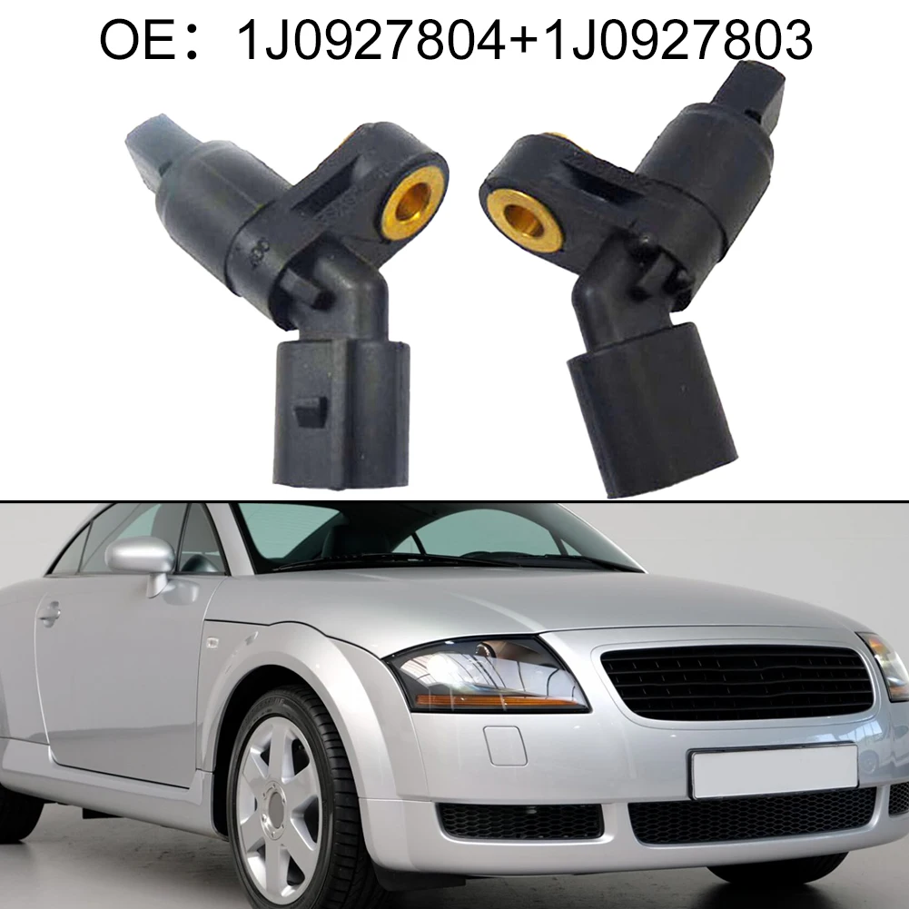 العلامة التجارية الجديدة عجلة السرعة الاستشعار أجهزة الاستشعار 1J0927803 + 1J0927804 ABS مكافحة قفل الفرامل الأسود اكسسوارات السيارات للجولف ل جيتا #5