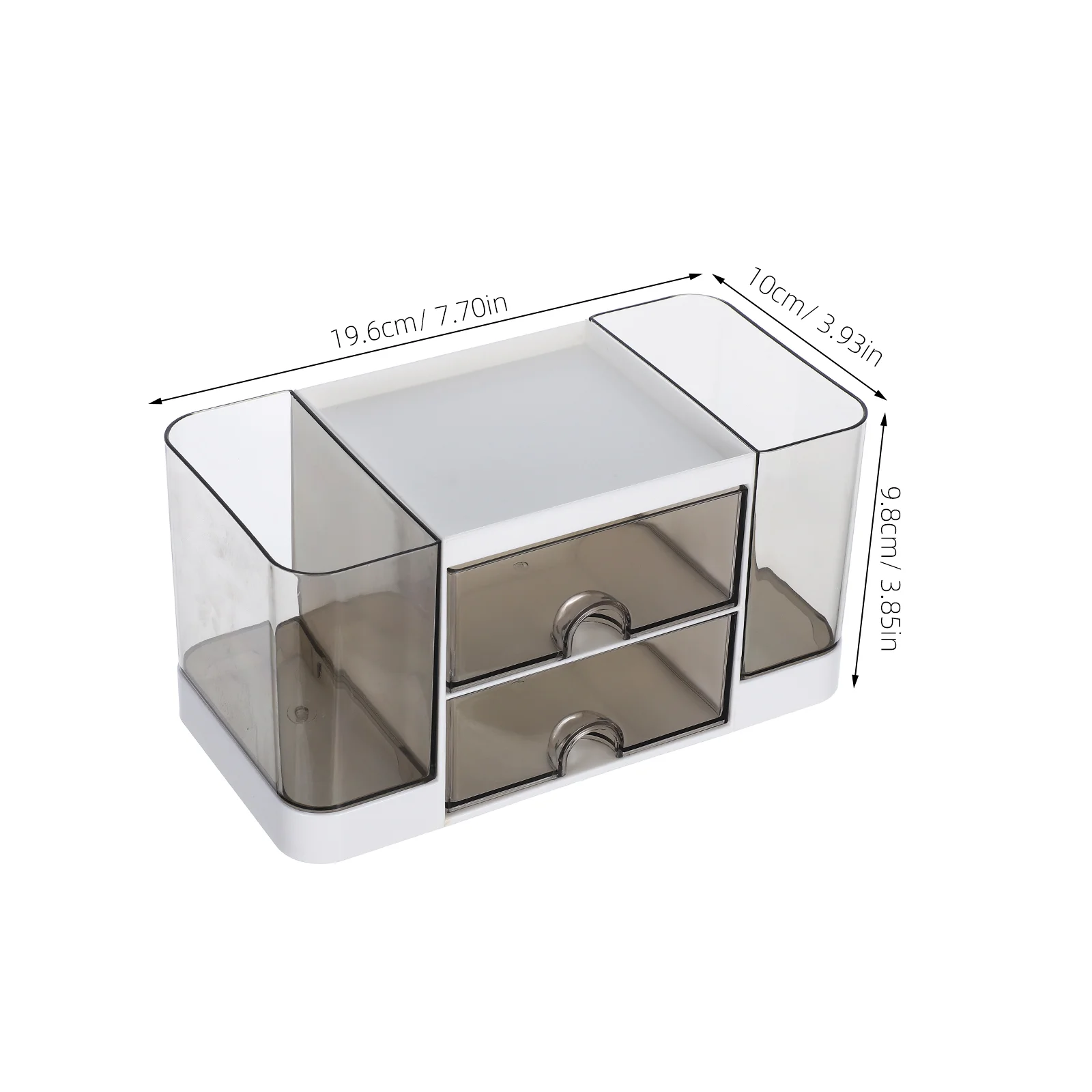 Caja de almacenamiento de escritorio, cajón ganizer, papelería de escritorio multifuncional, compartimento para el cuidado de la piel, soporte grande para suministros de oficina y maquillaje