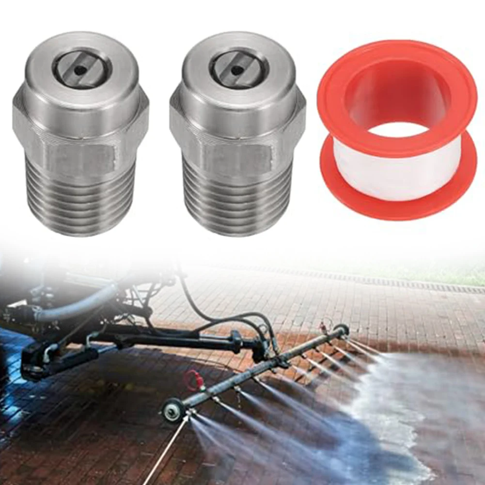 For Efficiently Convert Water into Rotating Spray with These Stainless Steel Pressure Washer Nozzles at 15 Degrees