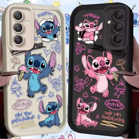 Cute Cartoon Stitch Phone Case for Samsung Galaxy A54 A05 A05S A34 A24 A14 A53 A33 A23 A13 A52 A52S A32 A22 A12 A71 A51 A31 A50