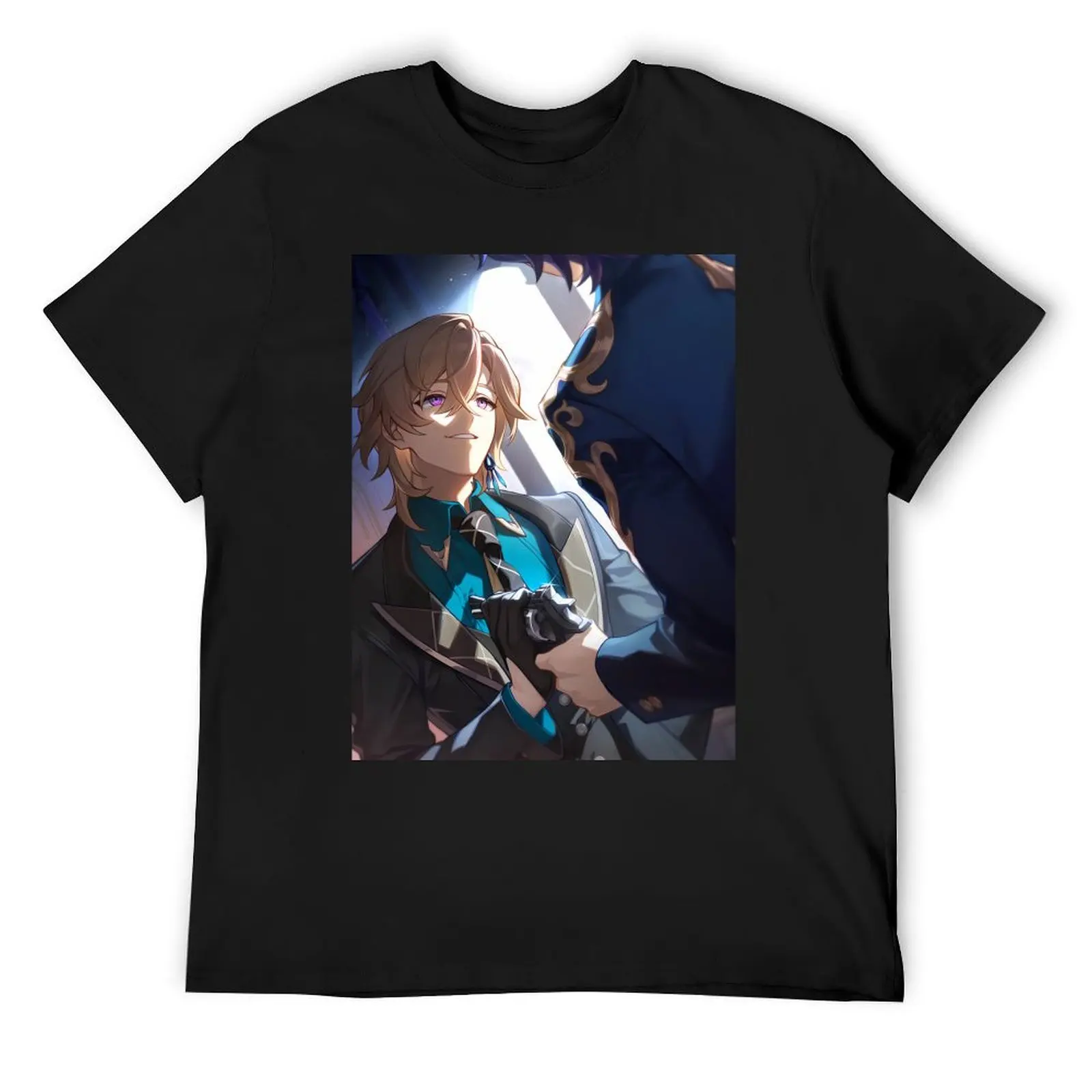 Aventurine and Dr. Ratio Honkai: Star Rail T-Shirt boys animal print heavyweights blacks cheap stuff mens graphic t-shirts funny