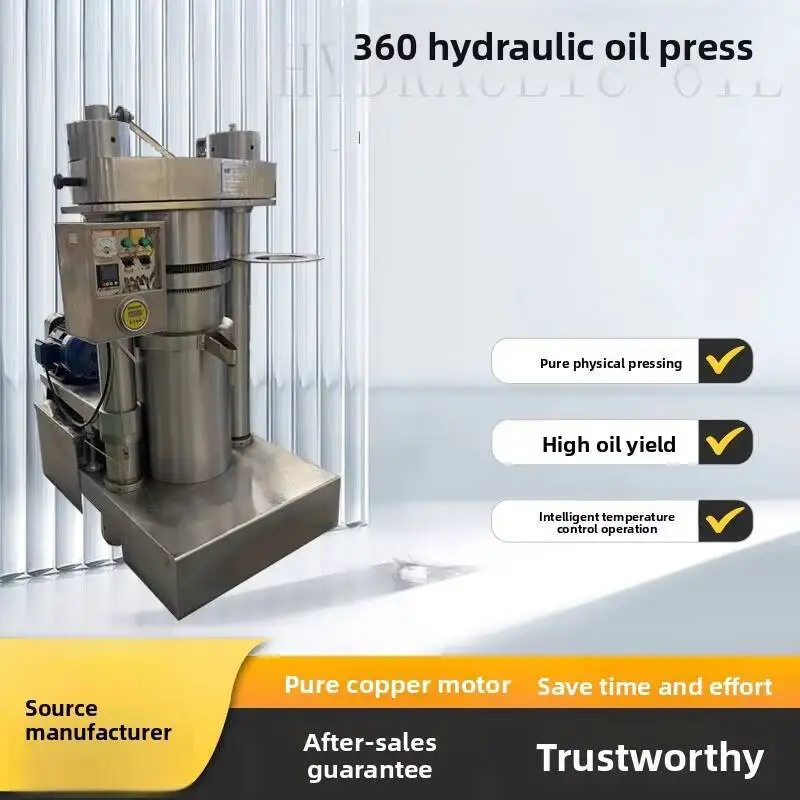 Set Sunflower Sichuan Pepper Seed Large Oil Press Equipment 360 Commercial Fully Automatic Hydraulic Machine Full