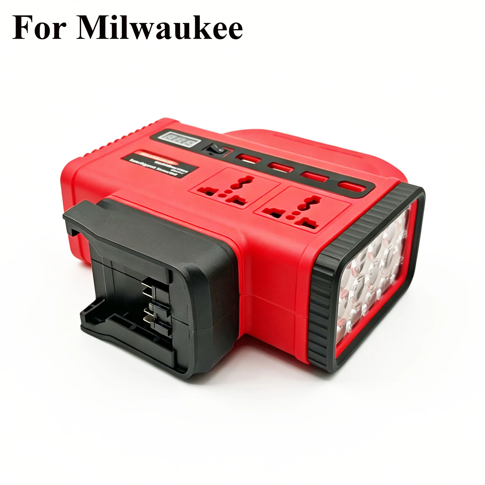 Lithium-Batterie-Wechselrichter, tragbare Stromversorgungsstation, Handgenerator, Notstromversorgung für Makita, DeWALT und Milwaukee. – Detail 19
