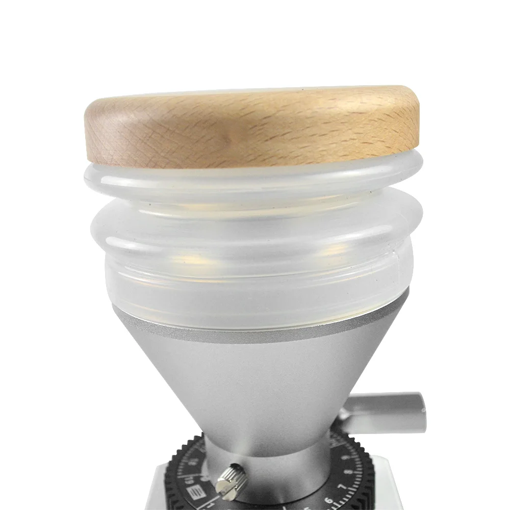 Xeoleo macinacaffè per uso domestico 150W macinacaffè macinacaffè macinacaffè per macinacaffè con quadrante regolabile 40mm frese coniche in titanio